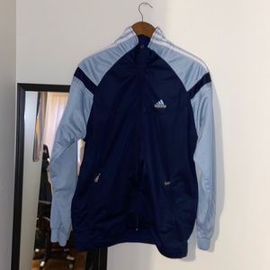 Tri-color Navy and Light Blue Adidas Jacket